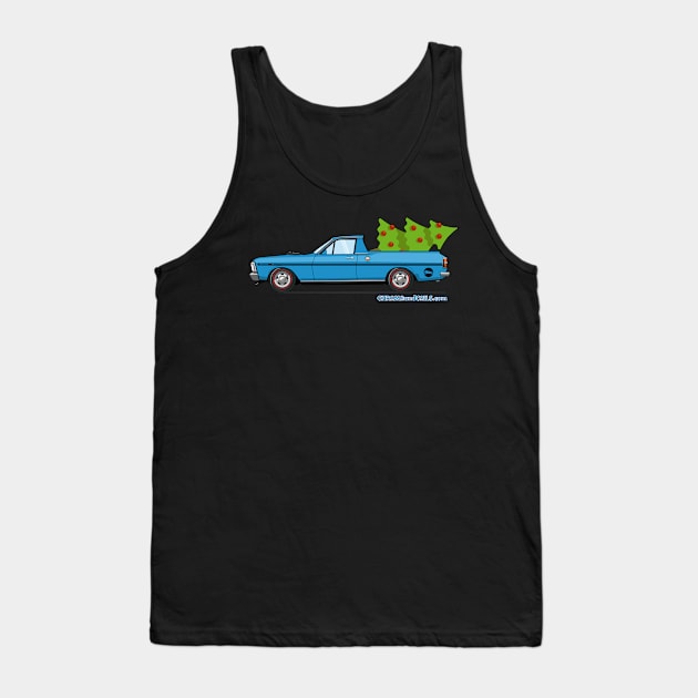 1971 XY GT Aussie Ute Christmas Tree Tank Top by CC I Design